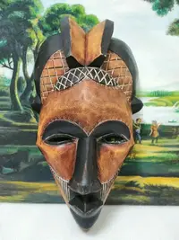 在飛比找Yahoo奇摩拍賣-7-11運費0元優惠優惠-非洲埃塞俄比亞土著馬賽人木雕手工鏤空美女木雕雕塑裝飾擺設大尺