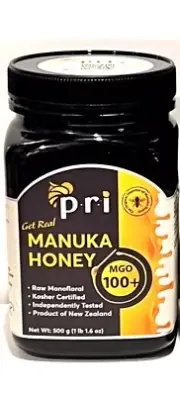 Pri Manuka Honey MGO 100+ Raw Monofloral Product Of New Zealand 250g (8.8oz)