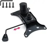 [ZREBZYR] Metal Seat Mechanism Base Plate Seat Mechanism Rocker Function Height Adjustment for Office Chair Lock Lever Replacement Part Office Chair, A1