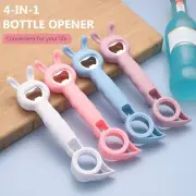 4 in 1 Canned Cap Drink Lid Opener Bottle Opener Beer Beverage Screwing Device