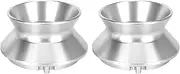 1 Pair Nab Hub Adapters, 10 Inch Professional Aluminium Alloy Nab Hub Adapter for Studer for Akai for Teac, Universal Loading Device Nab Hub Adapters (Silver)