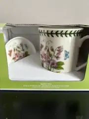 PORTMEIRION BOTANIC GARDEN SWEET PEA MUG & COASTER GIFT SET Tea Cup Htf