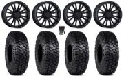 MSA ThunderLips 15" Wheels Black 30" Intersect Tires Can-Am Defender