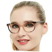 Women Stylish Round Reading Glasses for Reader 1.0 1.25 1.5 1.75 2.0 2.5 3.0