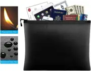 Fireproof Document Bags, 13.4 X 9.4 Cm, Waterproof, Zipper, A4 Document Holde...