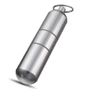 Mini Cigarette Holder Capsule Round Pocket Box Pill Toothpick Case With Key Ring Multi Tools