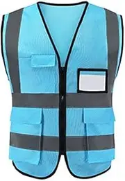 WSLCN High Visibility Safety Vests Hi Vis Vests Night Work Reflective Vest