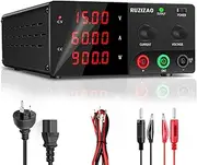 Bench Power Supply Variable (0-15V,0-60A) High Power 900W DC Power Supply with Encoder Knob Adjustable Switching Power Supply High Precision Lab Power Supply Battery Charging Stable Output