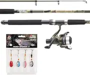 [Mitchell] Tanager Camouflage Fishing Set of a Rod and Reel Combo with line and Lures for Fishing for Trout and Perch