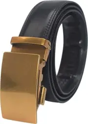 Real Leather Belt Mens Reversible Ratchet Belt With Adjustable Automatic Buckle