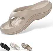[Generic] Pillow Arch Support Flip Flops, Ladies Platform Flip Slides, Orthopedic Sandals Arch Support, for Family, Outing, Beach