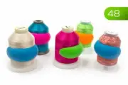 Lot of 48 Embroidery/Sewing Machine Thread Spools Savers