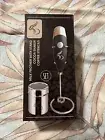 Barista Guys Milk Frother with Stand, Cocoa Shaker & 10 Coffee Stencils
