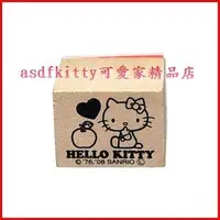 在飛比找樂天市場購物網優惠-asdfkitty可愛家☆KITTY蘋果橡皮章/印章-大-日