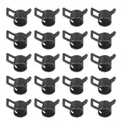 20 Pack Spring Band Hose Clamps for 9.5-10.2mm OD Hose Band Clips Black
