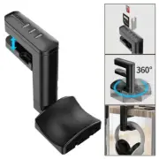 Gaming Headsets 2 In 1 Earphones Hanger USB HUB Headset Stand Under Desk-Hook