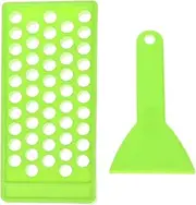 Lip Balm Crafting Kits Chapstick Holder Container Tray Kits Lip Balm Filling Tray and Spatula for DIY Lipsticks, Green