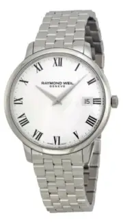 Raymond Weil Toccata Stainless Steel Mens Watch White Dial Date 5588-ST-00300