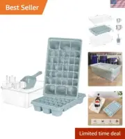 Easy Release Ice Cube Trays - 72 Mini Ice Cubes for Fresh Drinks & Events