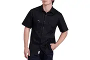 King Gee Mens Tradies Lightweight Cotton Work Shirt K14355 - Black