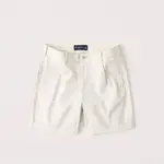 【ABERCROMBIE&FITCH】【零碼26腰】AF男款休閒短褲短版米白 F02200915-05