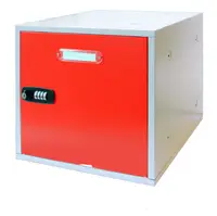 在飛比找松果購物優惠-台灣製造 LOC-1 組合式置物櫃-紅 置物櫃 收納櫃 保管
