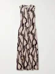 [Ulla Johnson] Ulla Johnson - Orla Printed Lyocell-jersey Midi Dress - Beige - small small Neutrals