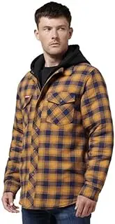[Hard Yakka] Men's Quilted Flannel Hooded Jacket