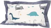 JOINPAYA Cute Dinosaur Pillowcase for Boys and Girls Toddlers 13x18 Inches Machine Washable Envelope Pillow Case for Bedroom