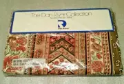 The Dan River Collection DOUBLE FITTED Percale Sheet floral/paisley, browns