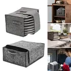 Caravan Plate Holder Felt Plate Dish Holder Bag Motorhome Tableware Storage Bag
