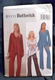 EASY Butterick Sewing Pattern B5151 Misses' TUNIC & PANTS 8, 10, 12, 14