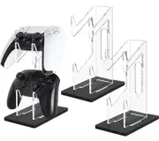 Game Controller Holder 2 Tiers - Universal Dual Controller Stand Headphone Ho...