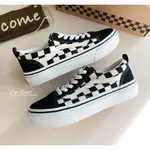 【CHII】日本代購 VANS OLD SKOOL 童鞋 棋盤格 黑白 魔鬼氈 鬆緊帶 V36CJ V36CK