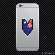 Australian Wakaba Cell Phone Sticker Mobile Die Cut aussie australia jdm