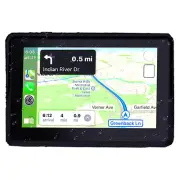 5in Motorcycle GPS Navigator Nav Sat HD Touch Screen Bluetooth For Apple CarPlay