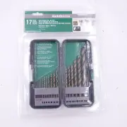 17pc Metabo HPT 115136M Gold Oxide Twist Drill Bit Set 1/16"-1/2" 135°