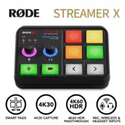 RODE Streamer X Audio Interface Video 4K Capture Card Mixer for Live Broadcast