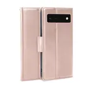 ZUSLAB Pixel 7a Case Hanman Leather Wallet Card Cover for Google (2023) - Rose Gold