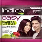Indica Easy10 Minutes Herbal Hair Color Shampoo Base Black, Burgundy, Dark Brown