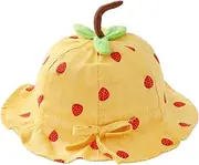 [OATIPHO] Bucket Hat Beanie Headband Strawberry Sun Hats for Women UV Protection Sun Hat Sun Cap Sun Hat Hat Sunhats Sun Hat for Women Beach Straw Hat Hat Yellow
