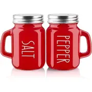 ZOSUJO Red Salt and Pepper Shakers Set Valentines Christmas
