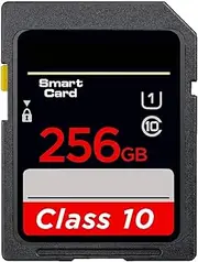 SD Memory Card 256GB - Speed Flash Card for Digital Camera, Camcorder DV - Class 10 Performance