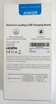 NEW Anker A83310A1 5-in-1 USB-C Adapter 4K USB-C to HDMI - USB 3.0 Ethernet
