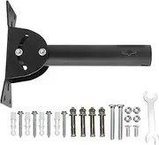 Antenna Mount Pole, Stainless Steel Adjustable Roof Mounting Kit with Accessories, TV Antenna Mounting Pole Bracket for Wall Eave Roof, for Internet Kit
