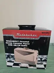 Vintage-Studebaker Walkabout Personal Stereo Casette Player With AM/FM Radio NIB
