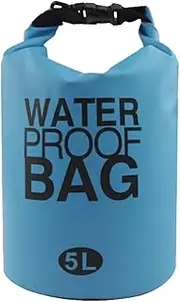 Surfboard Bag Waterproof Bags PVC Swimming Dry Sack for Kayaking Rafting Boating River Trekking Pack Rafting Storage Bags Water Sports Sup Accessories(30L,Cyan-Blue)
