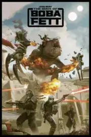 Star Wars Battle of Mos Espa Book of Boba Fett print 3D Lenticular Bottleneck