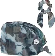[YTYVAGT] Scrub Caps Women,Scrub Hats Suitable for Women,Wild Japanese Snow Monkey