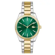 Lacoste Two-Tone Steel Dark Green Dial Women's Watch - 2001415